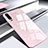 Silikon Schutzhülle Rahmen Tasche Hülle Spiegel M02 für Huawei P30 Rosa