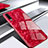 Silikon Schutzhülle Rahmen Tasche Hülle Spiegel M02 für Huawei P30 Rot
