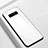 Silikon Schutzhülle Rahmen Tasche Hülle Spiegel M02 für Samsung Galaxy Note 8 Weiß