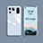 Silikon Schutzhülle Rahmen Tasche Hülle Spiegel M05 für Xiaomi Mi 11 Ultra 5G Hellblau