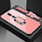 Silikon Schutzhülle Rahmen Tasche Hülle Spiegel mit Fingerring Ständer für Oppo A9X Rosegold