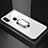 Silikon Schutzhülle Rahmen Tasche Hülle Spiegel mit Magnetisch Fingerring Ständer A01 für Xiaomi Mi A2 Lite Weiß