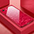 Silikon Schutzhülle Rahmen Tasche Hülle Spiegel P01 für Apple iPhone 6 Plus Rot