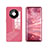 Silikon Schutzhülle Rahmen Tasche Hülle Spiegel T01 für Huawei Mate 40E 4G Fuchsie