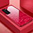 Silikon Schutzhülle Rahmen Tasche Hülle Spiegel T01 für Huawei P40 Rot
