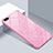 Silikon Schutzhülle Rahmen Tasche Hülle Spiegel T02 für Oppo R15X Rosa