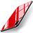 Silikon Schutzhülle Rahmen Tasche Hülle Spiegel T04 für Huawei P20 Rot