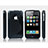 Silikon Schutzhülle S-Line Hülle Durchsichtig Transparent für Apple iPhone 3G 3GS Schwarz