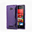 Silikon Schutzhülle S-Line Hülle Durchsichtig Transparent für HTC 8X Windows Phone Violett