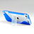Silikon Schutzhülle S-Line Stand Hülle Durchsichtig Transparent für Apple iPod Touch 5 Blau