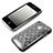 Silikon Schutzhülle Transparent Tasche Kreis für Apple iPhone 3G 3GS Weiß