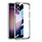 Silikon Schutzhülle Ultra Dünn Flexible Tasche Durchsichtig Transparent AC1 für Samsung Galaxy S22 Plus 5G Silber