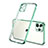 Silikon Schutzhülle Ultra Dünn Flexible Tasche Durchsichtig Transparent H01 für Apple iPhone 12 Pro Max Grün