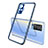 Silikon Schutzhülle Ultra Dünn Flexible Tasche Durchsichtig Transparent H01 für Vivo X51 5G Blau