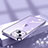 Silikon Schutzhülle Ultra Dünn Flexible Tasche Durchsichtig Transparent H02 für Apple iPhone 13 Mini Violett