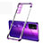 Silikon Schutzhülle Ultra Dünn Flexible Tasche Durchsichtig Transparent H02 für Huawei Honor 30 Violett