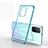 Silikon Schutzhülle Ultra Dünn Flexible Tasche Durchsichtig Transparent H02 für Huawei Honor 30S Blau