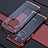 Silikon Schutzhülle Ultra Dünn Flexible Tasche Durchsichtig Transparent H02 für Huawei Mate 40 Rot