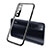 Silikon Schutzhülle Ultra Dünn Flexible Tasche Durchsichtig Transparent H02 für Huawei Nova 7 5G Schwarz