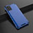 Silikon Schutzhülle Ultra Dünn Flexible Tasche Durchsichtig Transparent H02 für Samsung Galaxy A71 5G Blau