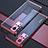 Silikon Schutzhülle Ultra Dünn Flexible Tasche Durchsichtig Transparent H02 für Vivo X50 Pro 5G Rot