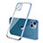 Silikon Schutzhülle Ultra Dünn Flexible Tasche Durchsichtig Transparent H04 für Apple iPhone 13 Mini Blau
