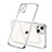 Silikon Schutzhülle Ultra Dünn Flexible Tasche Durchsichtig Transparent H04 für Apple iPhone 13 Silber
