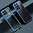 Silikon Schutzhülle Ultra Dünn Flexible Tasche Durchsichtig Transparent H08 für Samsung Galaxy S22 Ultra 5G Blau