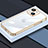 Silikon Schutzhülle Ultra Dünn Flexible Tasche Durchsichtig Transparent LD4 für Apple iPhone 13 Gold