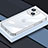 Silikon Schutzhülle Ultra Dünn Flexible Tasche Durchsichtig Transparent LD4 für Apple iPhone 13 Silber
