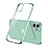 Silikon Schutzhülle Ultra Dünn Flexible Tasche Durchsichtig Transparent N01 für Apple iPhone 12 Minzgrün