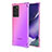Silikon Schutzhülle Ultra Dünn Flexible Tasche Durchsichtig Transparent N01 für Samsung Galaxy Note 20 Ultra 5G Rosa