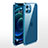 Silikon Schutzhülle Ultra Dünn Flexible Tasche Durchsichtig Transparent N04 für Apple iPhone 12 Mini Blau