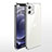 Silikon Schutzhülle Ultra Dünn Flexible Tasche Durchsichtig Transparent N04 für Apple iPhone 12 Mini Silber