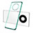 Silikon Schutzhülle Ultra Dünn Flexible Tasche Durchsichtig Transparent S01 für Huawei Mate 40 Pro Grün