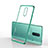 Silikon Schutzhülle Ultra Dünn Flexible Tasche Durchsichtig Transparent S01 für OnePlus 8 Grün