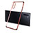 Silikon Schutzhülle Ultra Dünn Flexible Tasche Durchsichtig Transparent S01 für Samsung Galaxy Note 10 Plus Rot