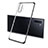 Silikon Schutzhülle Ultra Dünn Flexible Tasche Durchsichtig Transparent S01 für Samsung Galaxy Note 10 Plus Schwarz