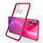 Silikon Schutzhülle Ultra Dünn Flexible Tasche Durchsichtig Transparent S03 für Huawei Nova 5i Rot