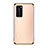 Silikon Schutzhülle Ultra Dünn Flexible Tasche Durchsichtig Transparent S03 für Huawei P40 Pro Gold