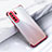 Silikon Schutzhülle Ultra Dünn Flexible Tasche Durchsichtig Transparent S05 für Huawei Nova 7 SE 5G Rot