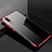 Silikon Schutzhülle Ultra Dünn Flexible Tasche Durchsichtig Transparent S07 für Huawei P20 Rot