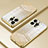 Silikon Schutzhülle Ultra Dünn Flexible Tasche Durchsichtig Transparent SY2 für Apple iPhone 14 Pro Gold