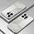 Silikon Schutzhülle Ultra Dünn Flexible Tasche Durchsichtig Transparent SY2 für Apple iPhone 14 Pro Silber