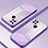 Silikon Schutzhülle Ultra Dünn Flexible Tasche Durchsichtig Transparent SY2 für Oppo A35 Violett