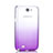 Silikon Schutzhülle Ultra Dünn Hülle Durchsichtig Farbverlauf für Samsung Galaxy Note 2 N7100 N7105 Violett