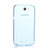 Silikon Schutzhülle Ultra Dünn Hülle Durchsichtig Transparent für Samsung Galaxy Note 2 N7100 N7105 Blau