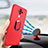 Silikon Schutzhülle Ultra Dünn Hülle Silikon mit Fingerring Ständer für Huawei Mate 10 Pro Rot