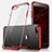 Silikon Schutzhülle Ultra Dünn Tasche Durchsichtig Transparent A07 für Apple iPhone 7 Plus Rot