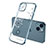 Silikon Schutzhülle Ultra Dünn Tasche Durchsichtig Transparent Blumen für Apple iPhone 14 Plus Blau